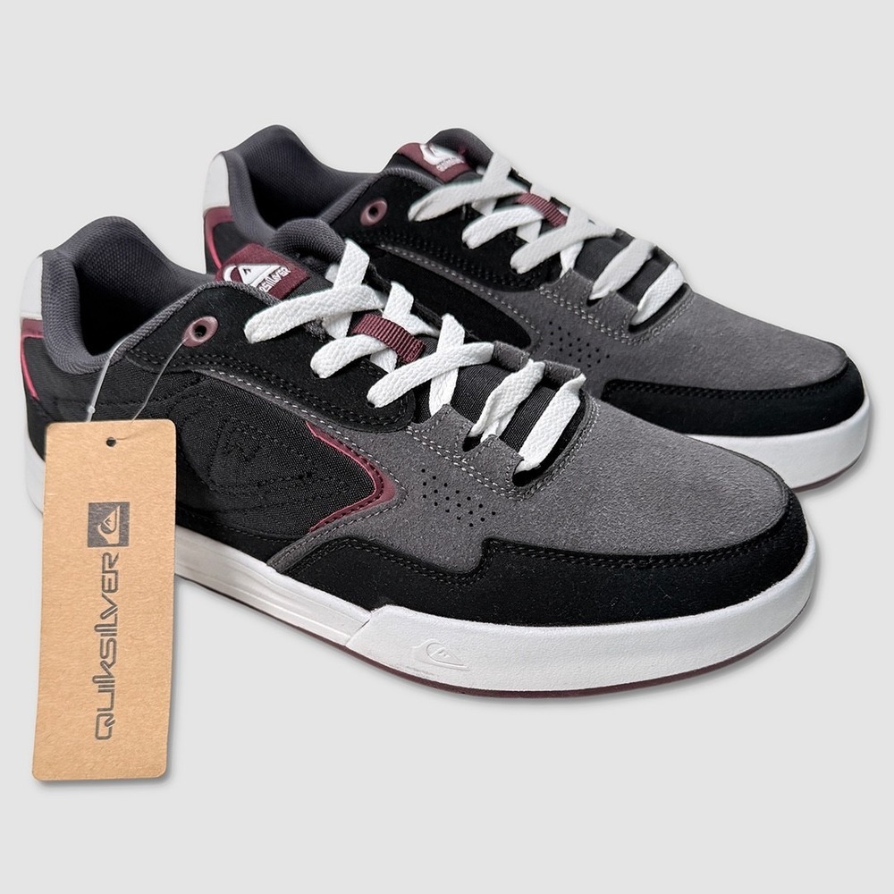 Quiksilver Ollie Shoes‎ / Sneakers - NEW Mens 9.5 Black / Grey - #49012-OFCL